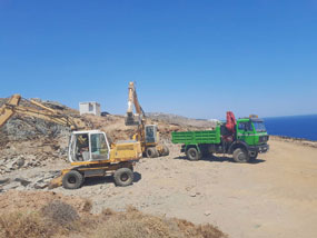 Construction work in Sifnos